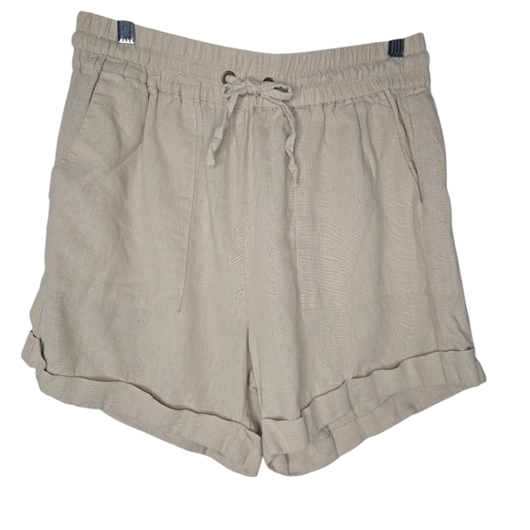 Zenana Outfitters Pants - ZENANA Women's 5" Linen Khaki Summer Shorts Size Extra Large